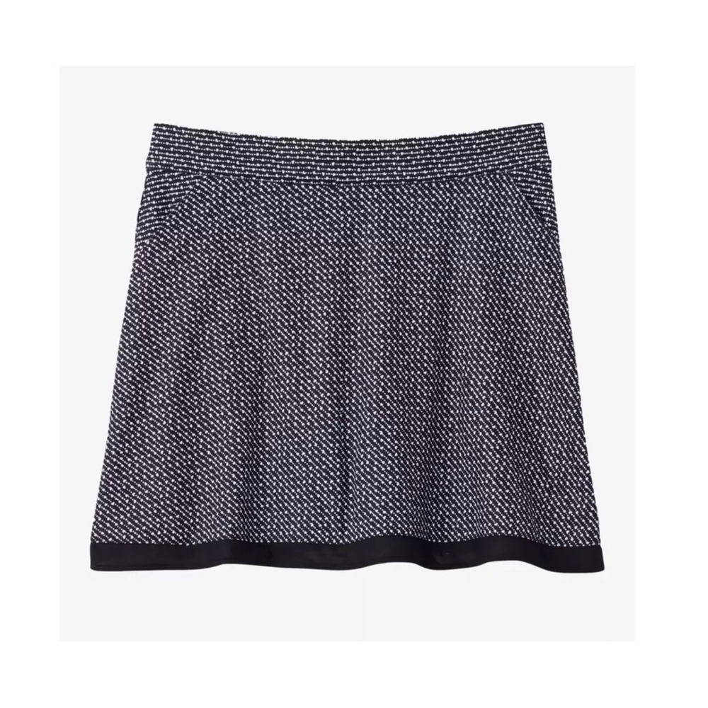 PETER MILLAR Women Sally Popcorn Trim 16" Skort Jersey Stretch Golf UPF50 4.5" S